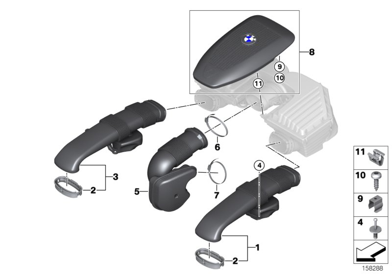 BMW 13-71-7-558-732 Clamp