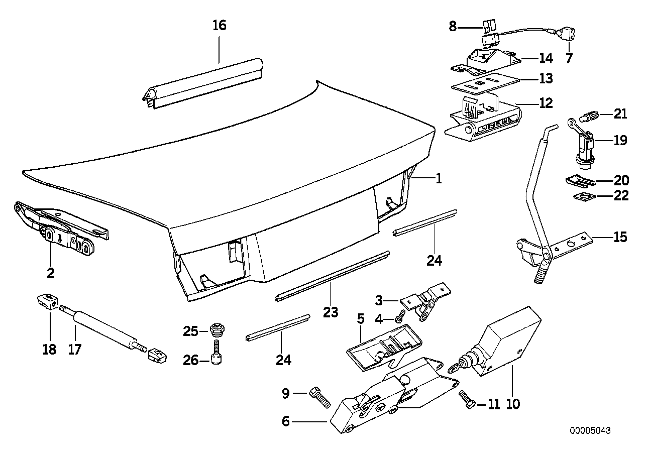 BMW 51-24-1-970-894 Counter Nut