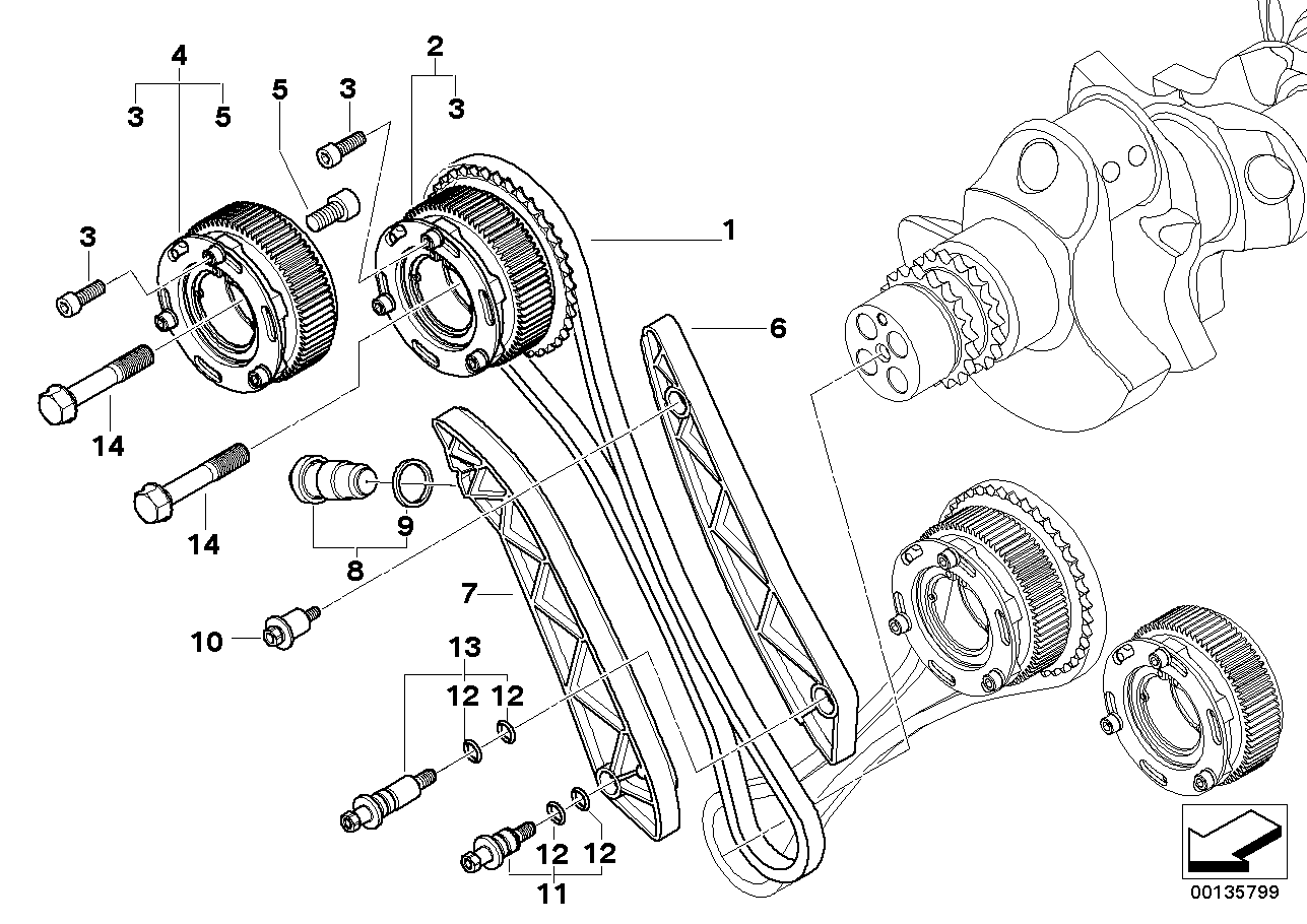 BMW 11-31-7-835-870 Bearing Bolt