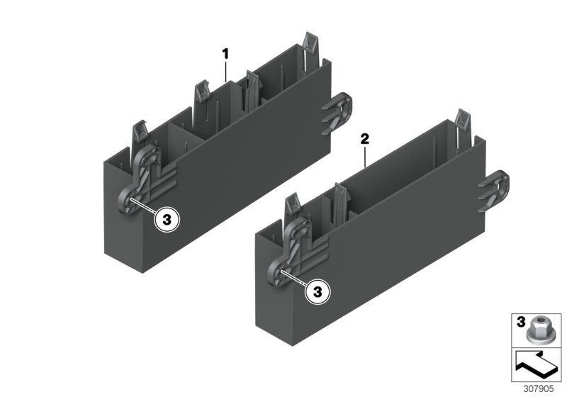 BMW 61-35-9-195-794 Device Holder, Luggage Compartment