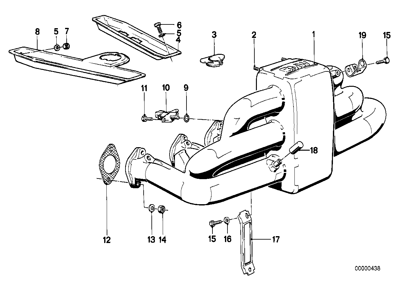 BMW 13-54-1-711-061 Bracket