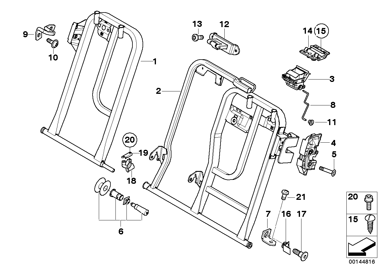 BMW 51-71-3-403-405 Catch Bracket