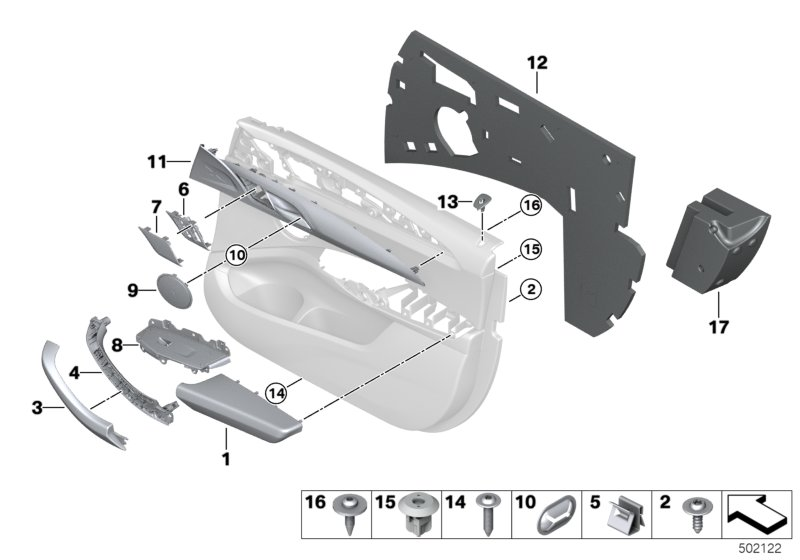 BMW 51-41-7-410-293 COVERING LEFT