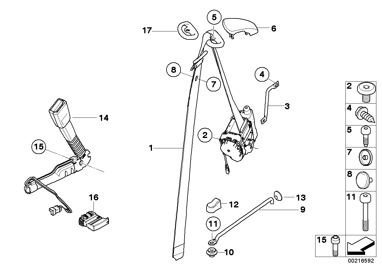 BMW 72-11-7-273-377 Belt Deflector