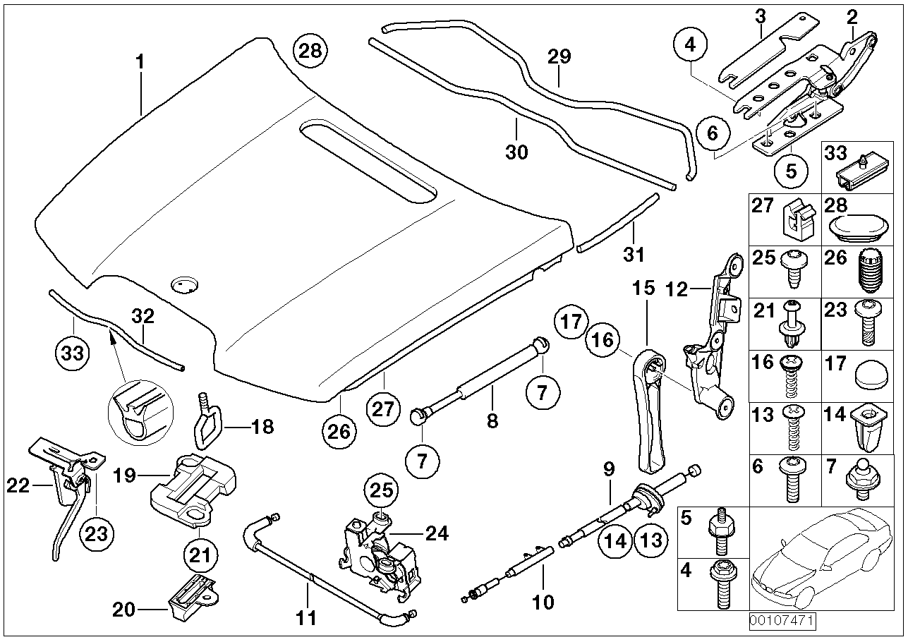 BMW 07-11-9-904-350 Screw, Self Tapping