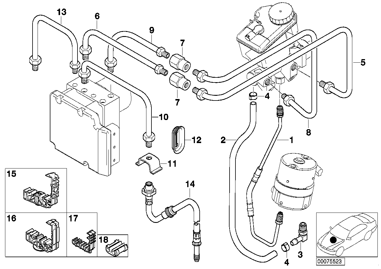 BMW 34-32-2-282-275 Pipe