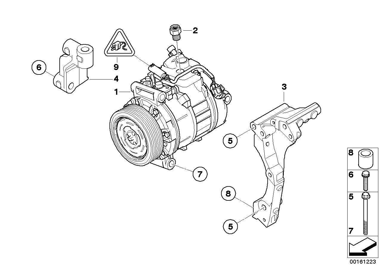 BMW 64-55-7-838-224 Support