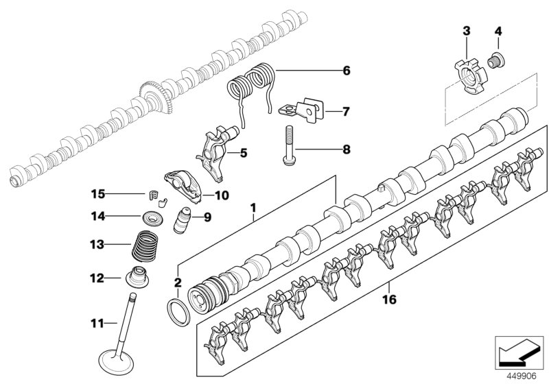 BMW 11-34-0-030-707 Repair Kit Valve Seal Ring