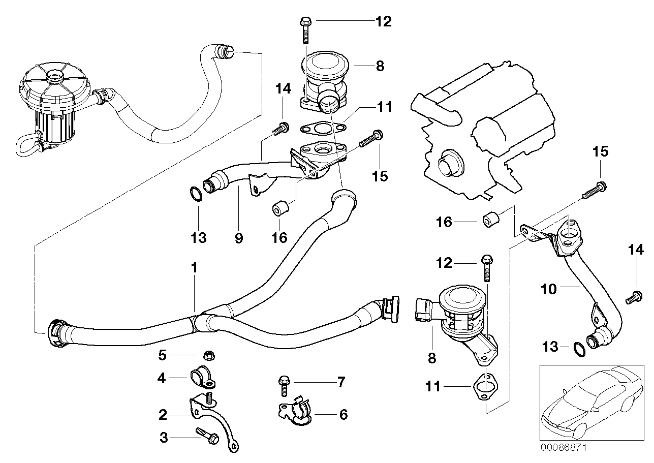 BMW 11-72-7-508-275 Holder