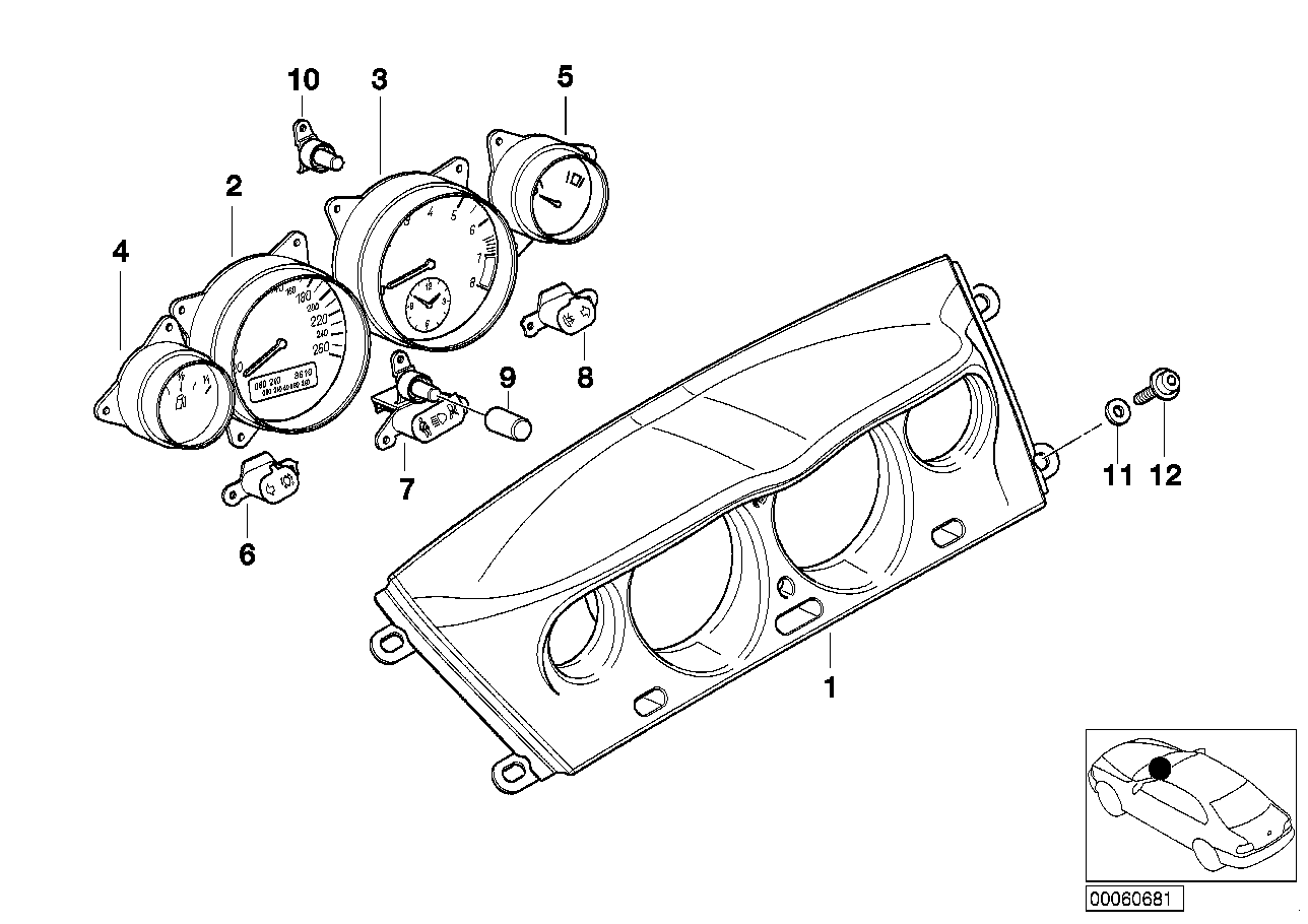 BMW 62-11-7-000-681 Washer