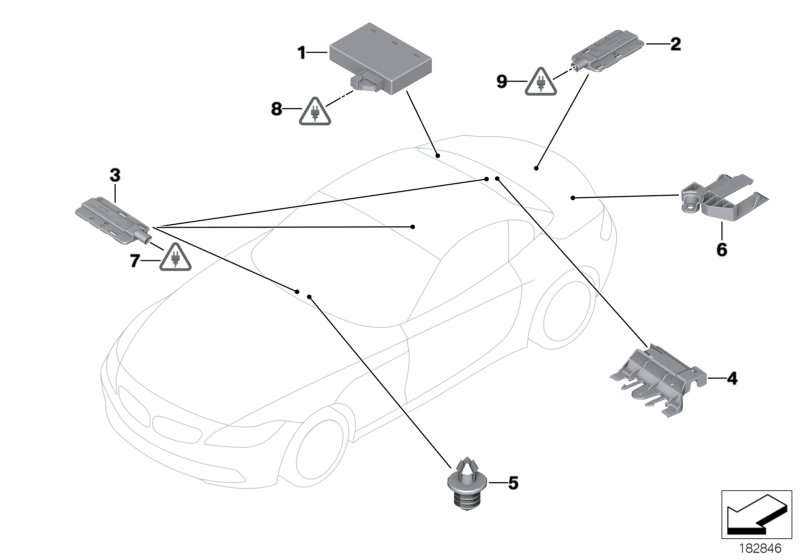 BMW 65-20-6-933-621 Clip