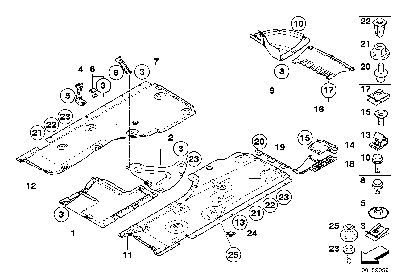 BMW 51-75-7-166-258 Underfloor Coating, Activ.Charcoal Filter