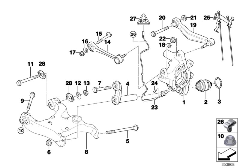 BMW 61-13-1-392-246 Universal Socket Housing Uncoded