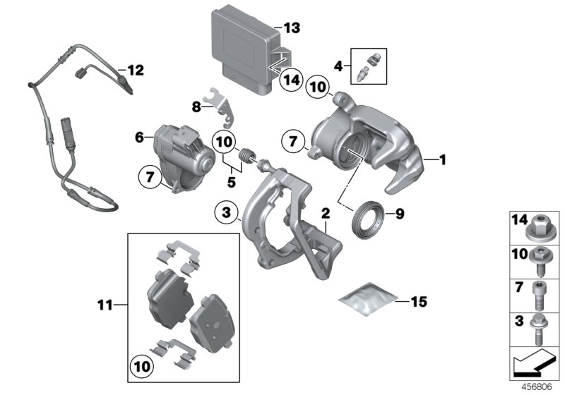 BMW 34-21-6-793-043 Cable Bracket, Left