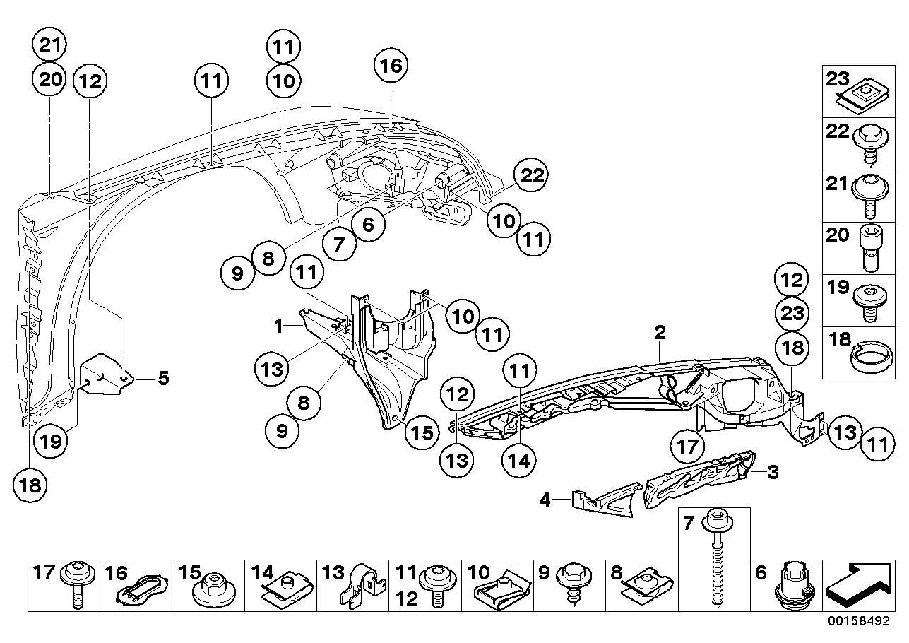 BMW 07-14-6-986-347 Blind Rivet Nut With Collar
