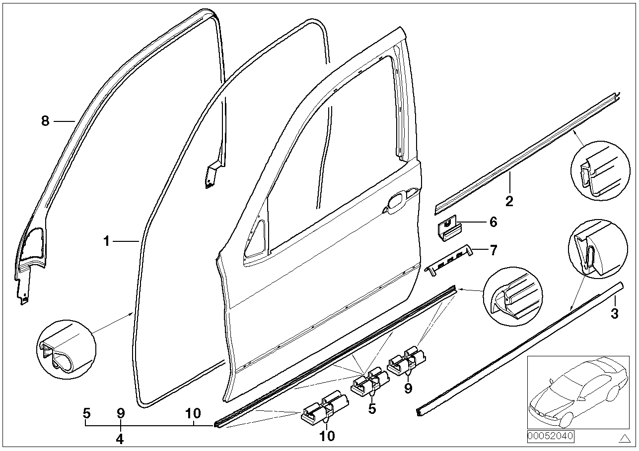BMW 51-33-7-008-409 Clamp