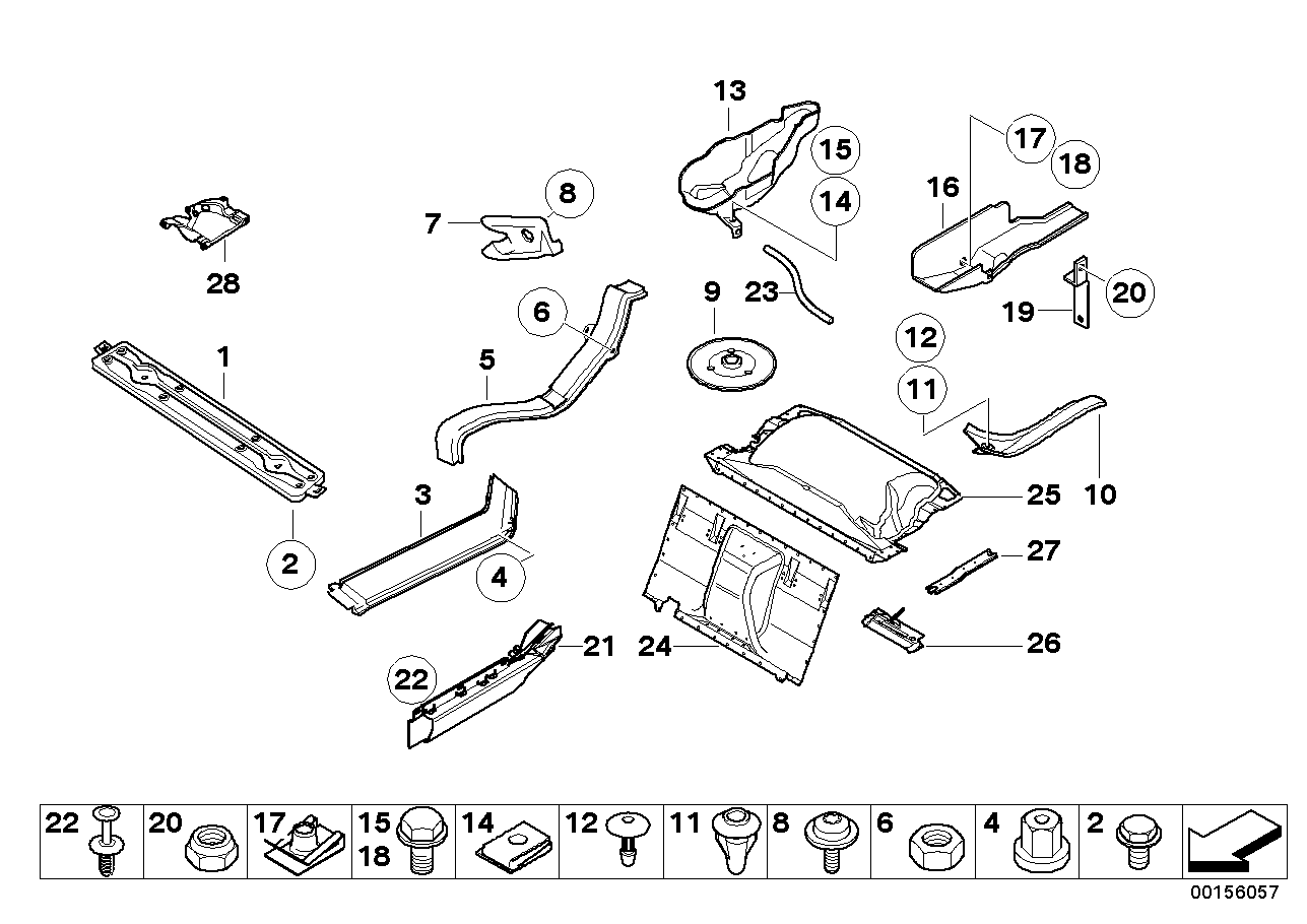 BMW 61-35-8-230-971 Hex Nut