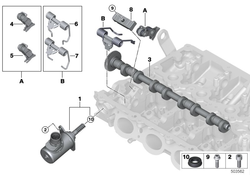 BMW 11-37-8-630-462 Eccentric Shaft