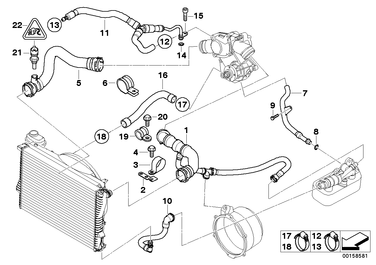 BMW 11-53-1-702-767 Clamp