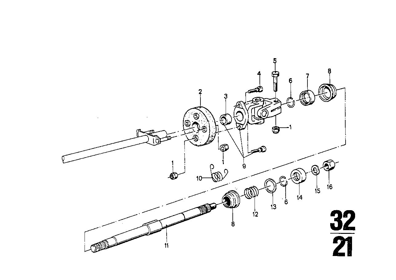 BMW 32-31-1-111-706 Swivel Joint