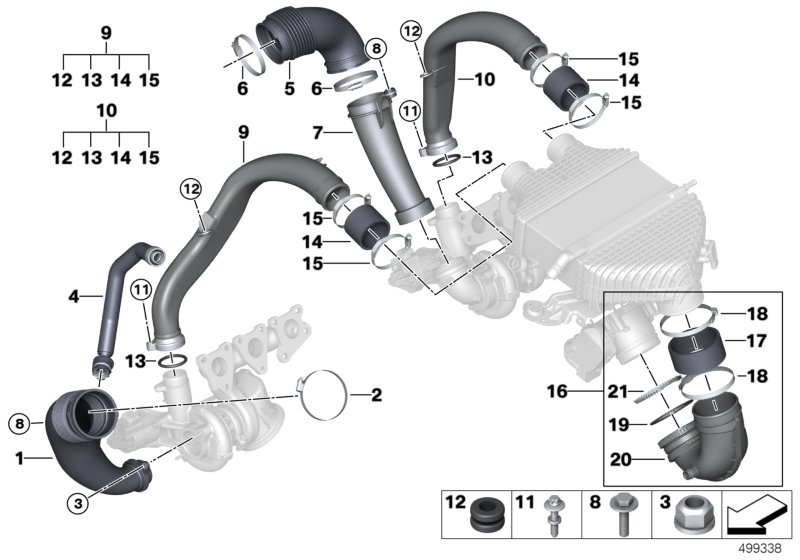 BMW 11-61-7-846-248 Charge-Air Duct