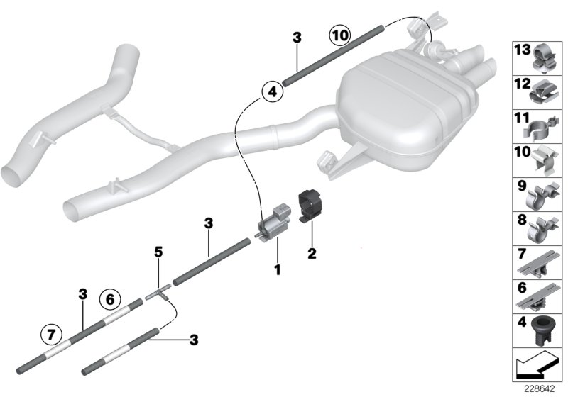 BMW 61-13-6-943-975 Cable Holder