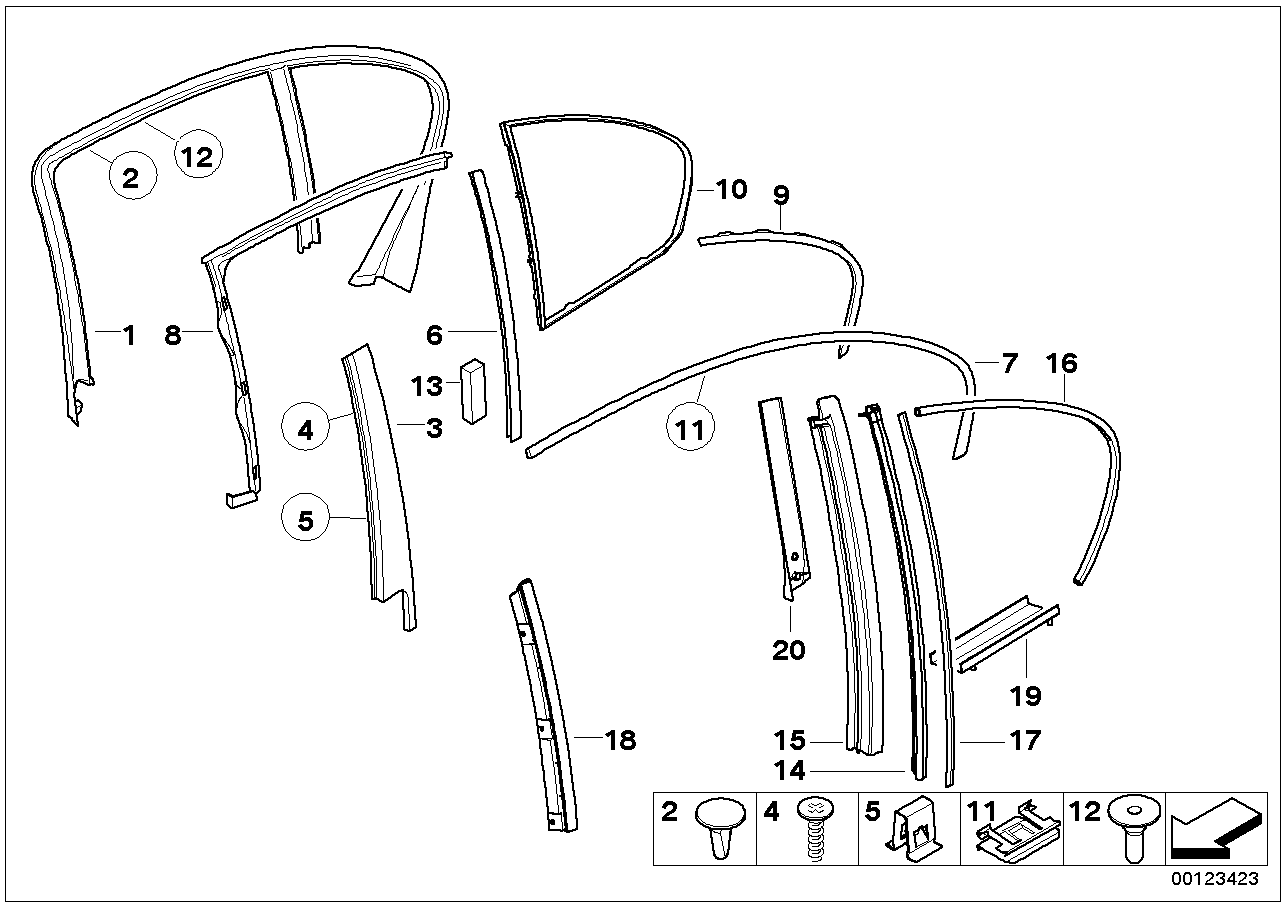 BMW 51-35-7-069-756 Sealing Tape