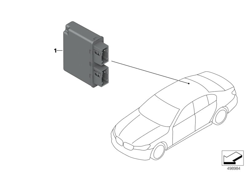 BMW 66-20-9-258-589 CONTROL UNIT ULTRASONIC SENS