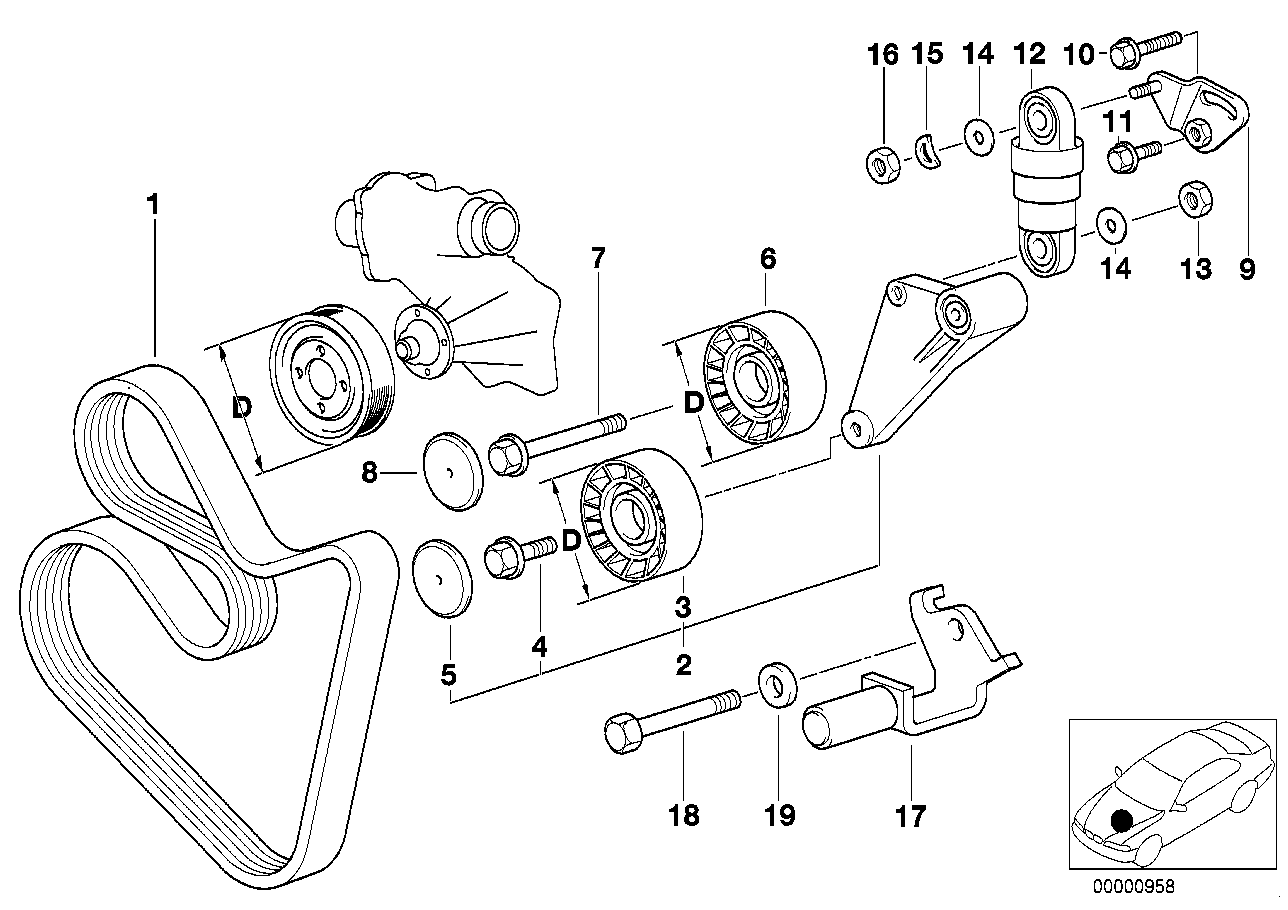 BMW 07-11-9-900-236 Fit Bolt
