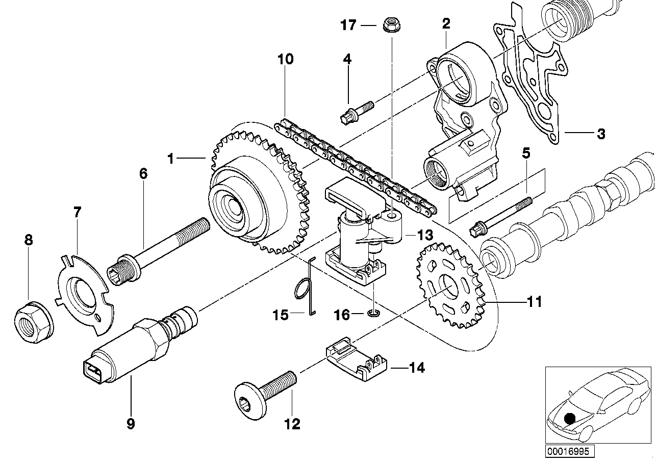BMW 11-31-7-500-349 Torx Bolt