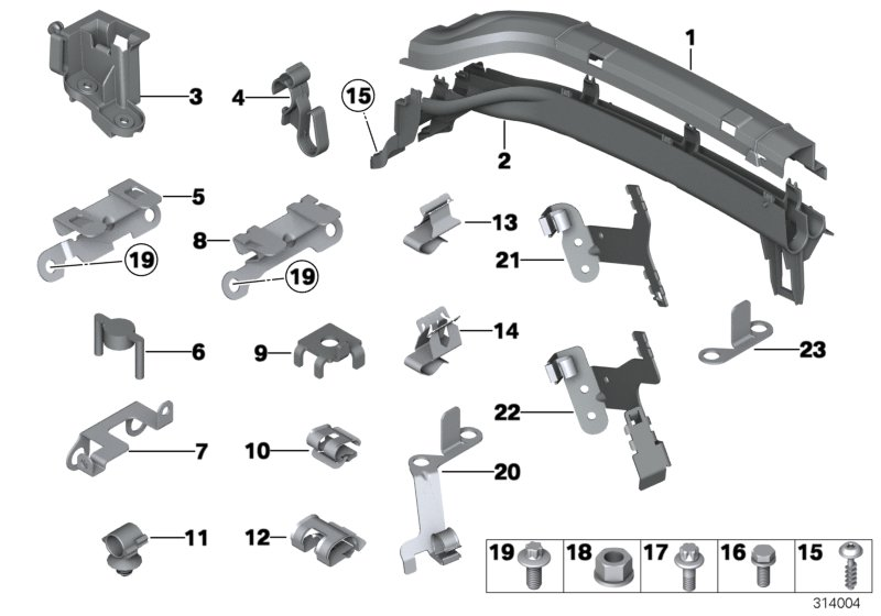 BMW 12-52-7-587-375 Bracket, Cable Harness