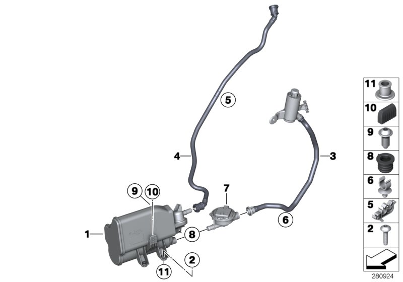 BMW 16-13-7-448-092 Leak Diagnosis Module