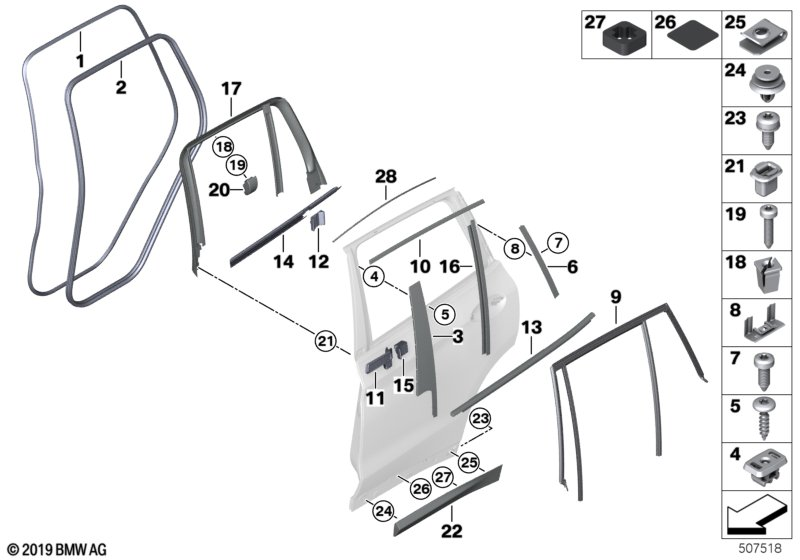 BMW 07-11-9-908-465 TORX SHEET-METAL SCREW