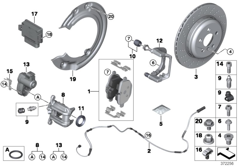 BMW 34-21-6-796-741 Disc Brake Pad Set Rear