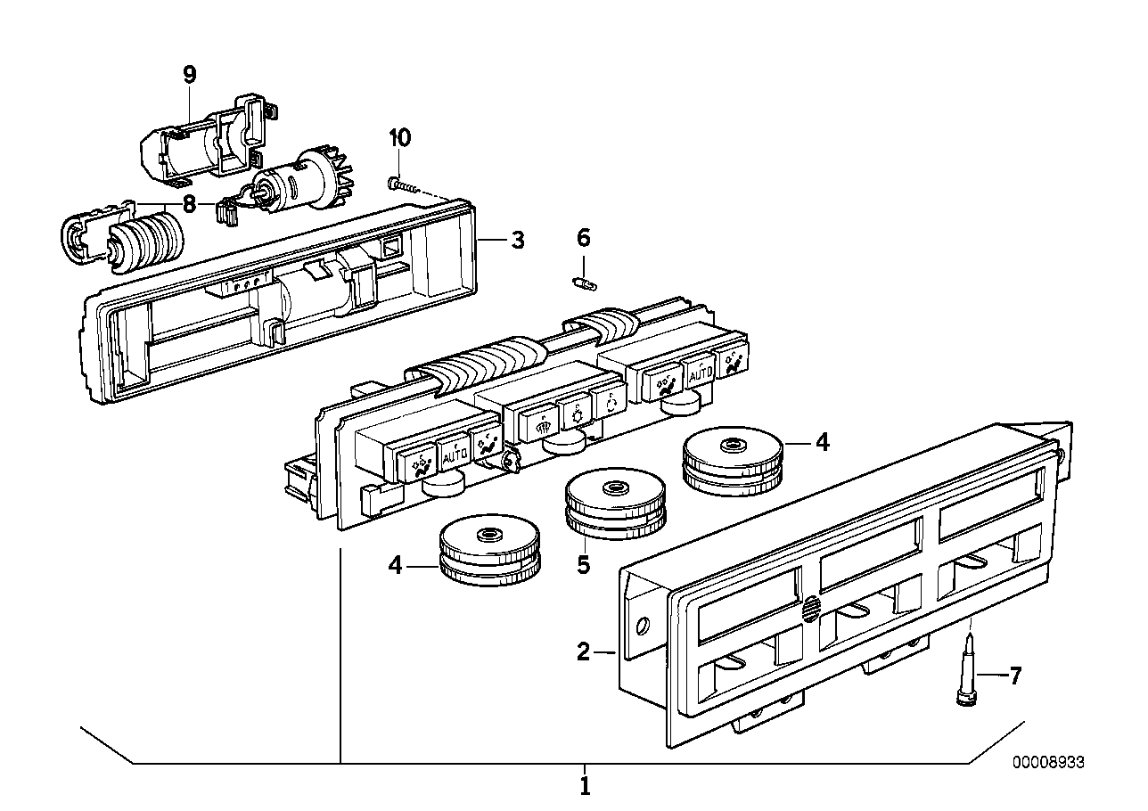 BMW 64-11-1-392-084 Rotary Switch Temperature