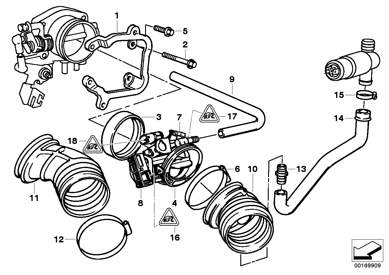 BMW 13-54-1-703-786 Hose