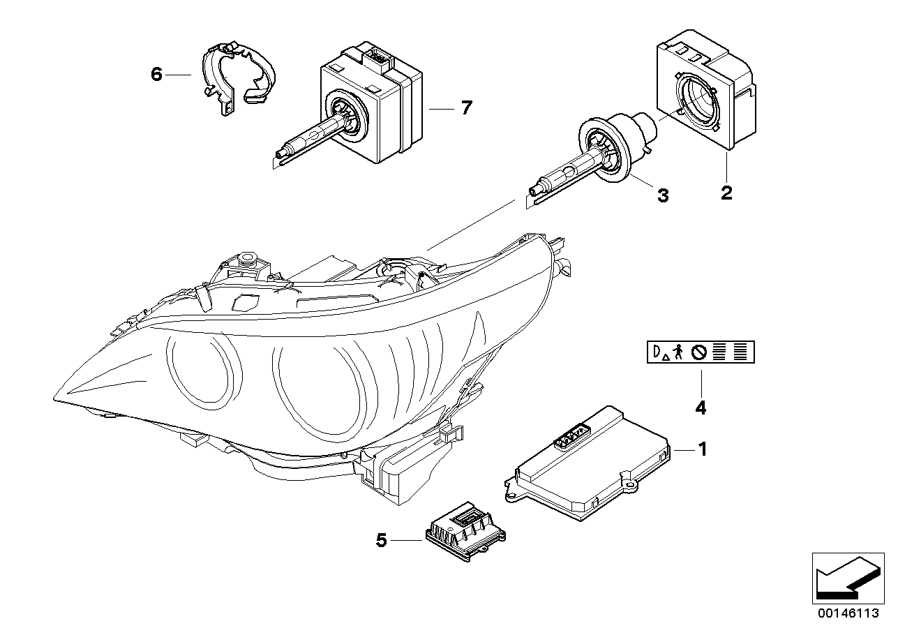 BMW 63-12-6-934-836 Electronics Box Alc Uncoded