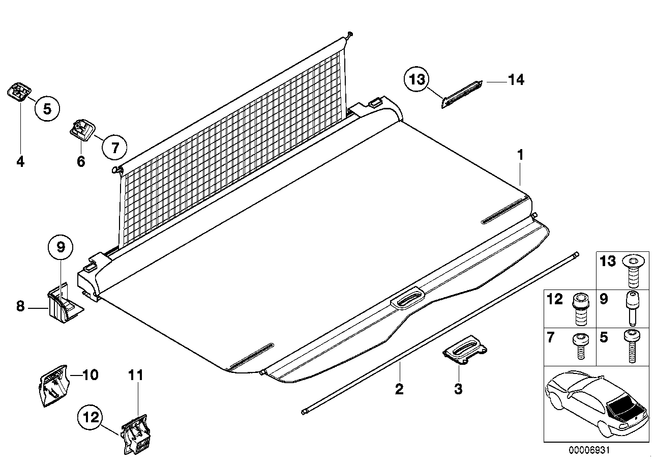 BMW 07-11-9-907-997 Fillister Head Screw