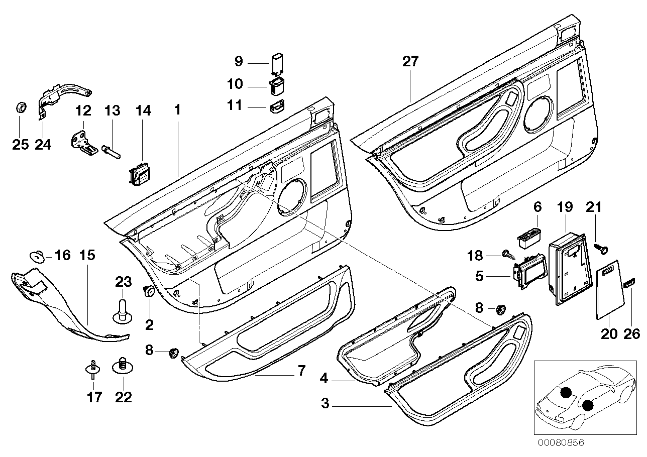 BMW 51-21-8-216-903 Left Lock Securing Bush