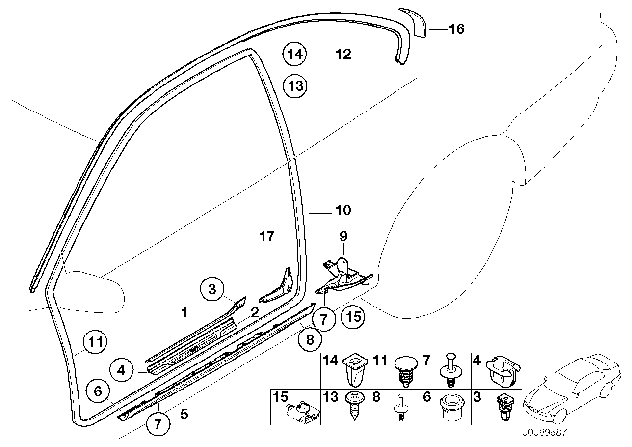BMW 51-71-7-890-511 Intermediate Piece, Left