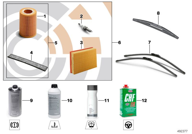 BMW 88-00-2-334-980 Inspection Kit I Value Line