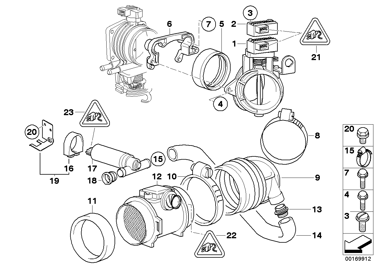 BMW 13-54-1-740-473 Carrier