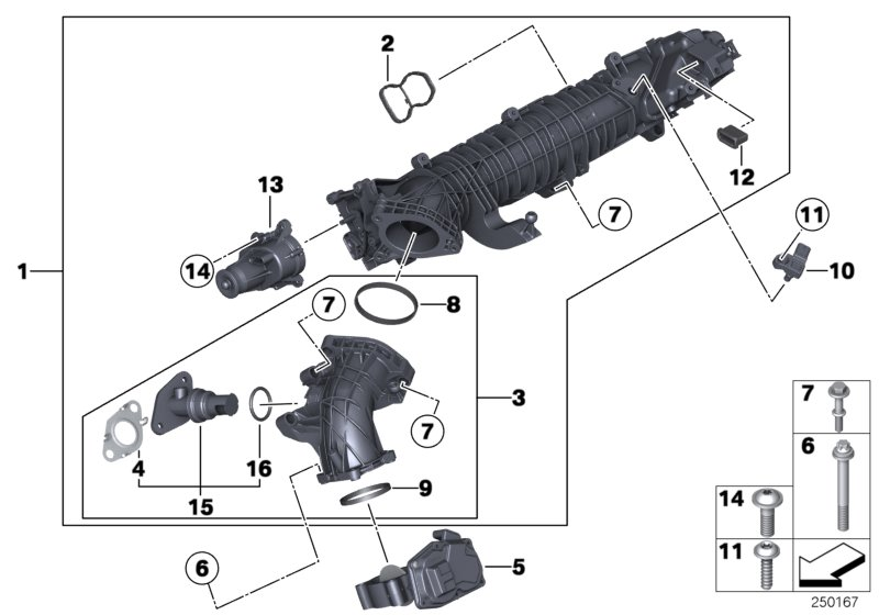 BMW 11-61-7-823-244 Venturi