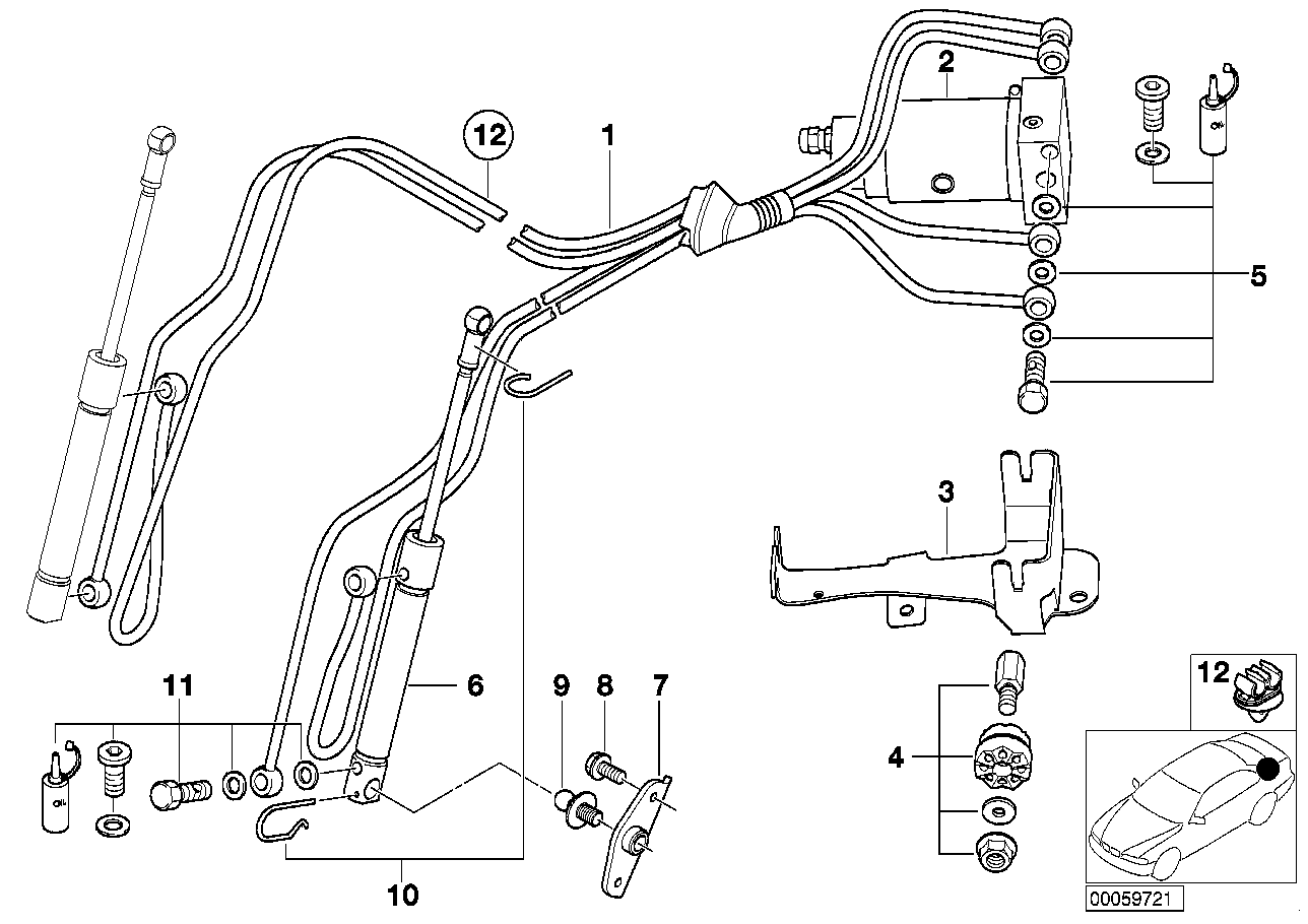 BMW 54-34-8-234-324 Hollow Bolt Set