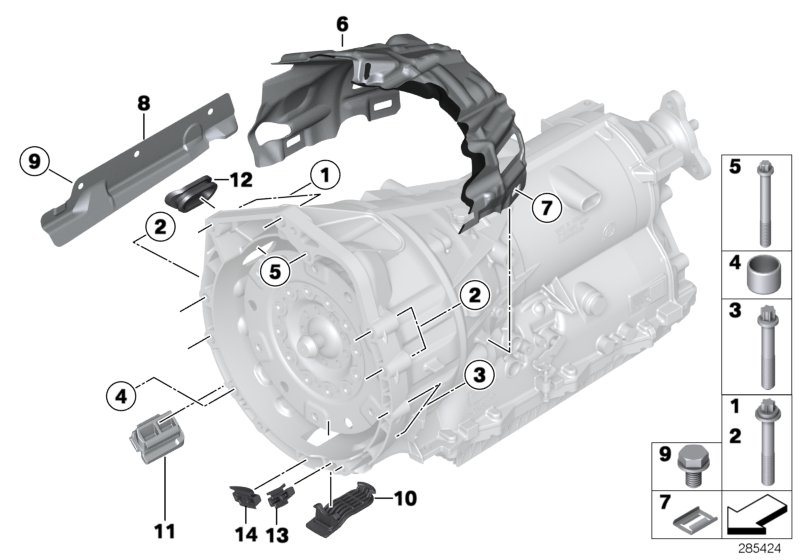 BMW 24-14-7-605-027 Spring Nut