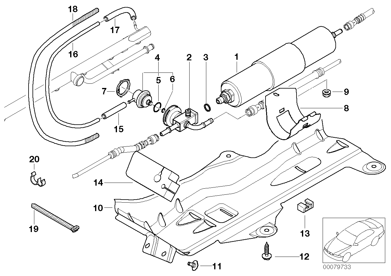 BMW 11-72-7-837-591 Hose