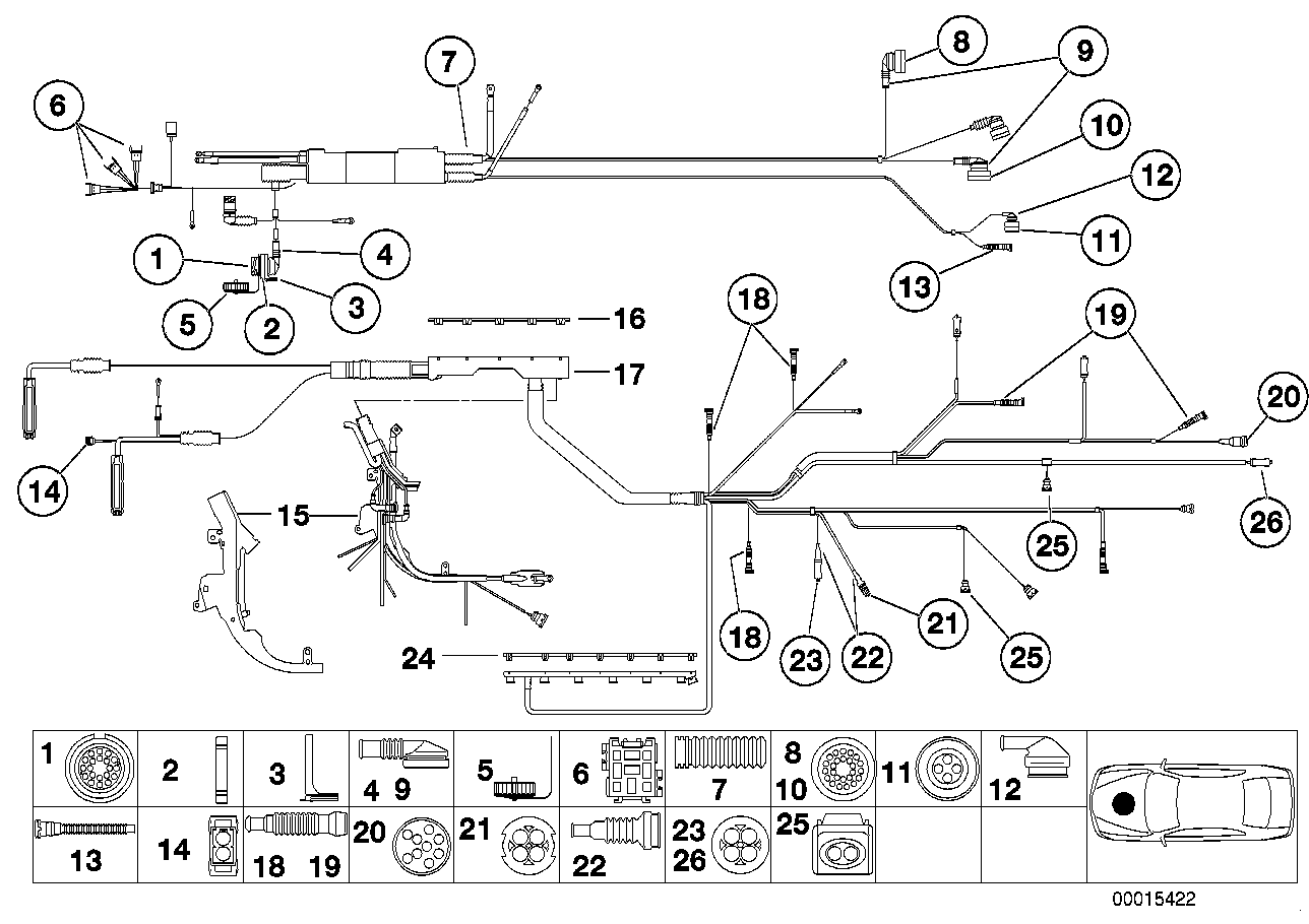 BMW 12-52-1-703-570 Plug Housing