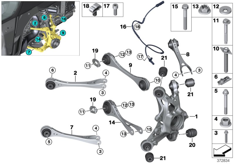 BMW 33-32-6-864-230 Securing Bolt