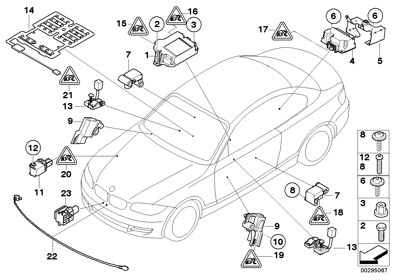 BMW 65-77-6-987-967 Holder, Roll-Over Controller