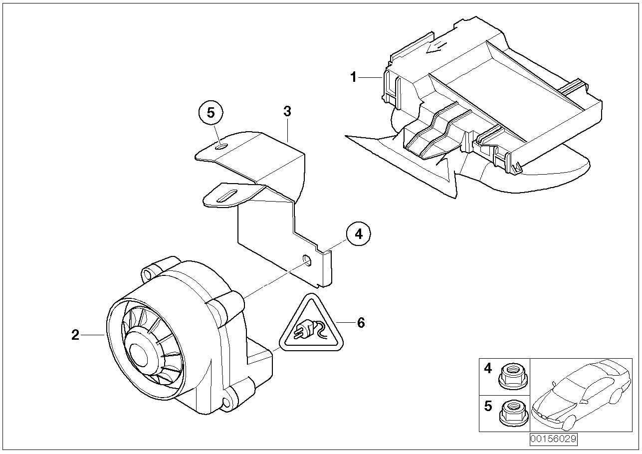 BMW 65-75-6-902-482 Bracket Alternative Power Siren